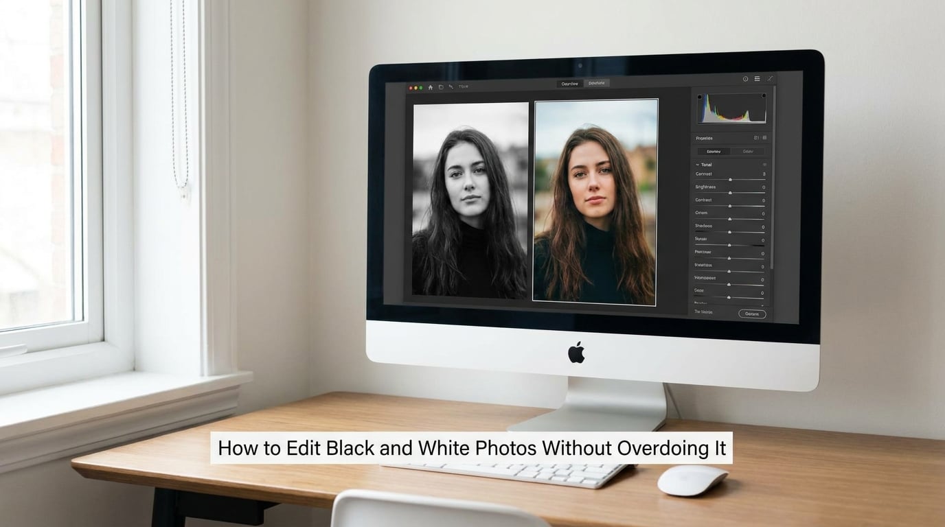 How to Edit Black and White Photos Without Overdoing It