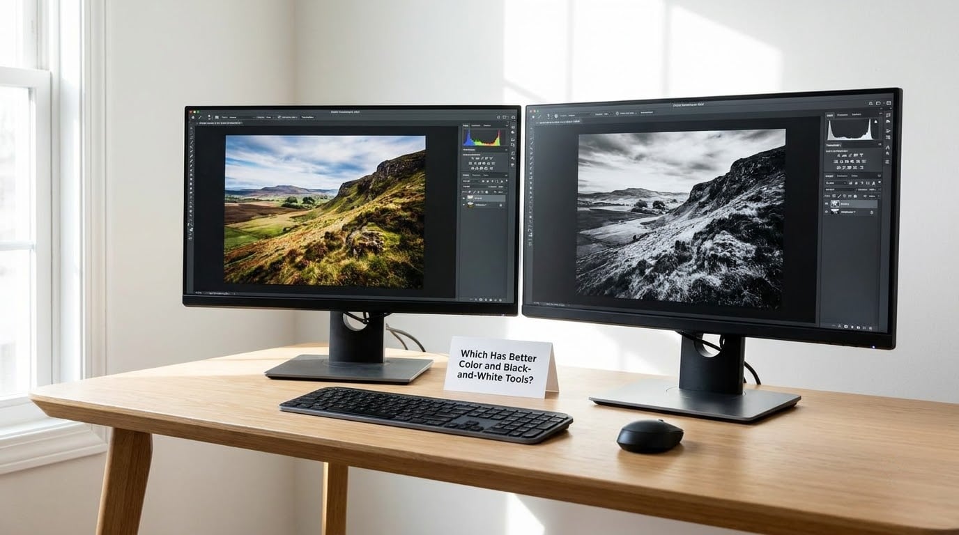 Which Has Better Color and Black-and-White Tools?