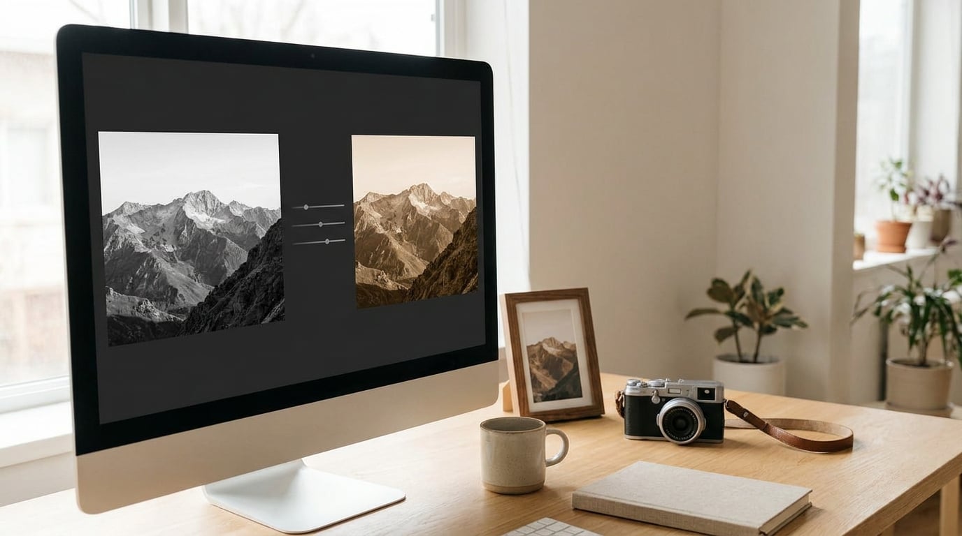 how to create a sepia tone effect