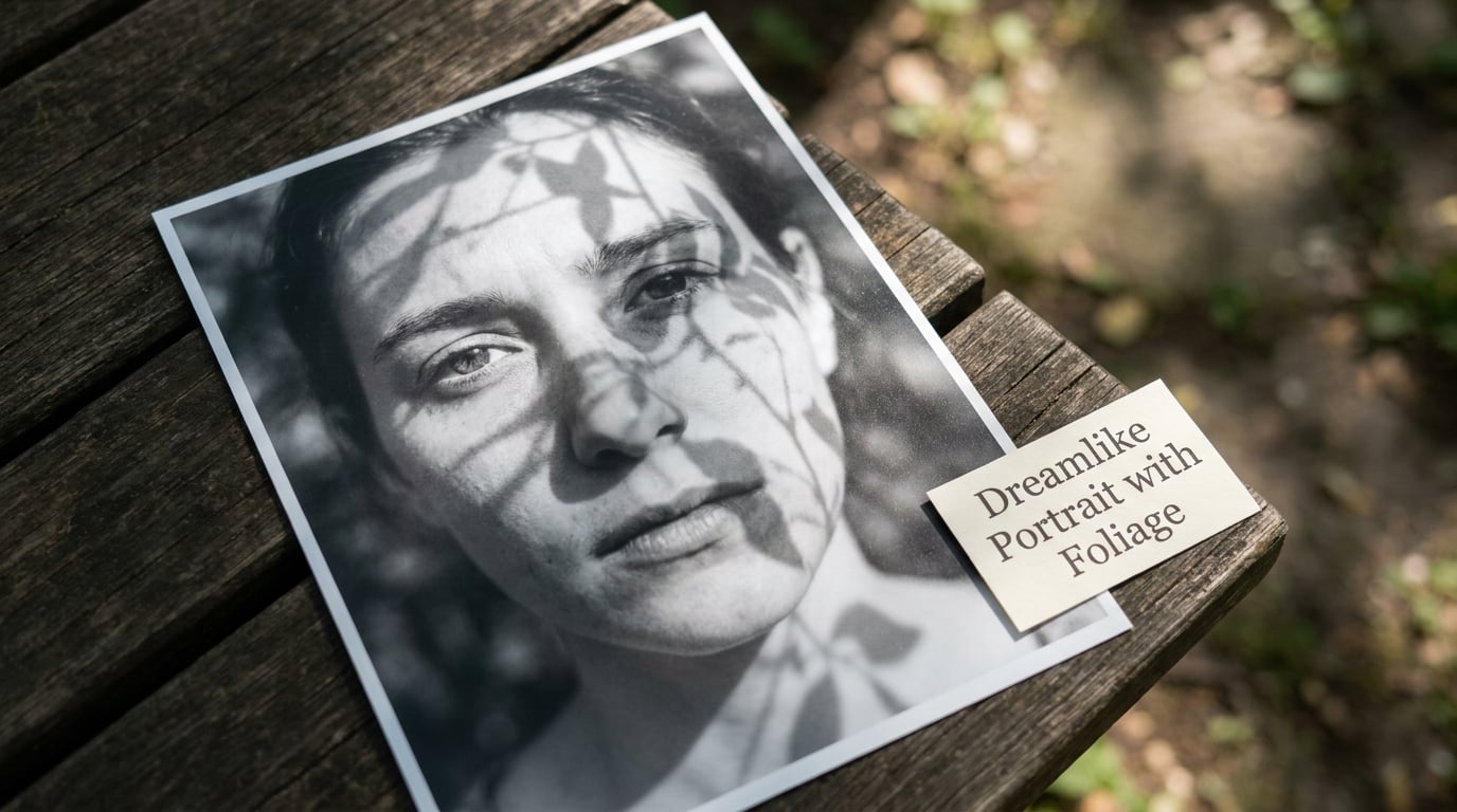 Dreamlike Portrait with Foliage