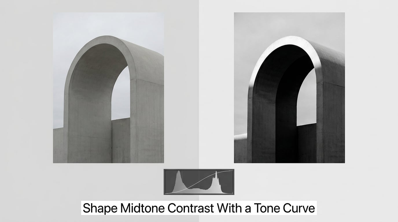 Shape Midtone Contrast With a Tone Curve