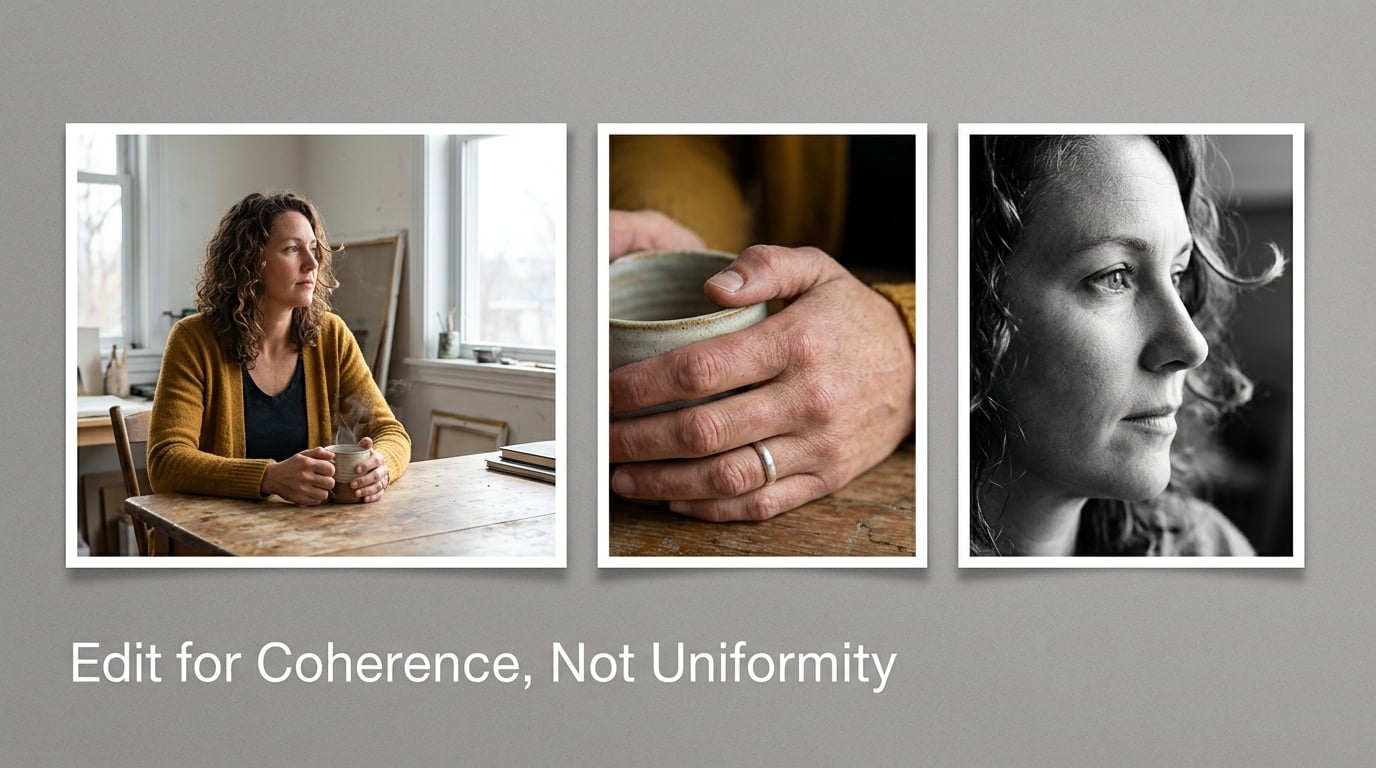 Edit for Coherence, Not Uniformity