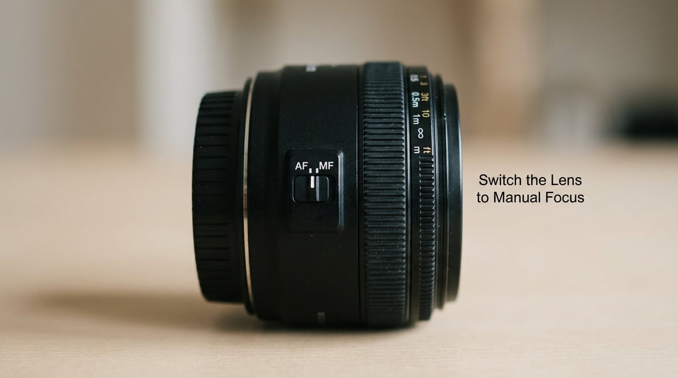 Switch the Lens to Manual Focus
