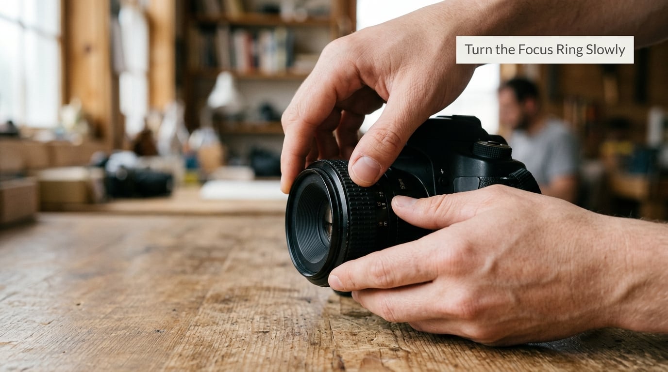 Turn the Focus Ring Slowly