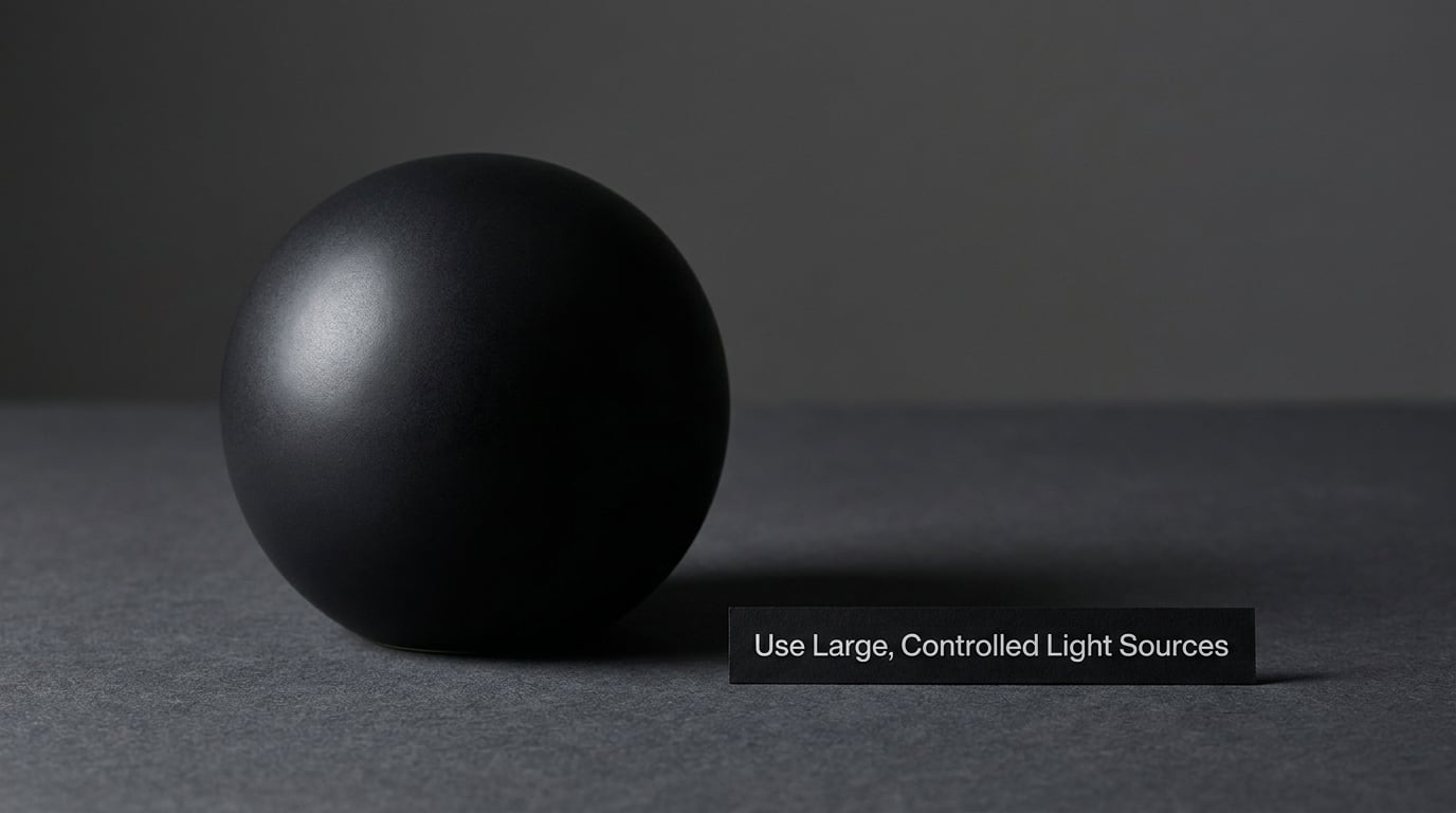 Use Large, Controlled Light Sources