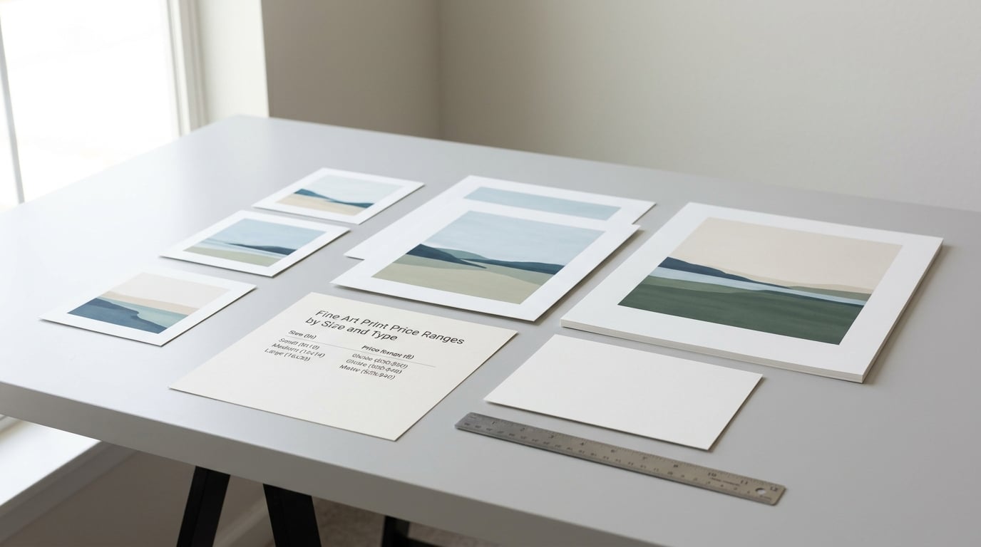 Fine Art Print Price Ranges by Size and Type