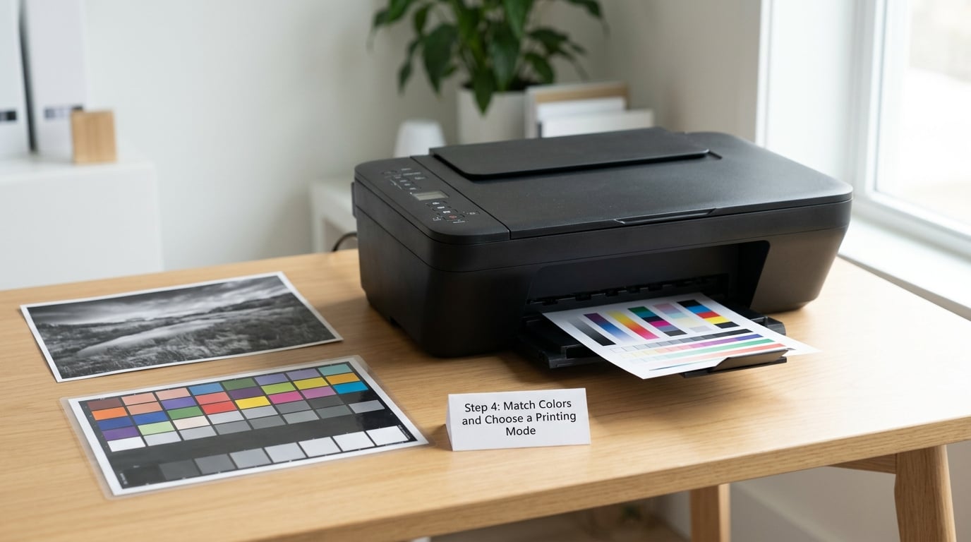 Step 4: Match Colors and Choose a Printing Mode