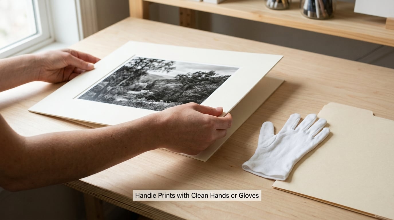 Handle Prints with Clean Hands or Gloves
