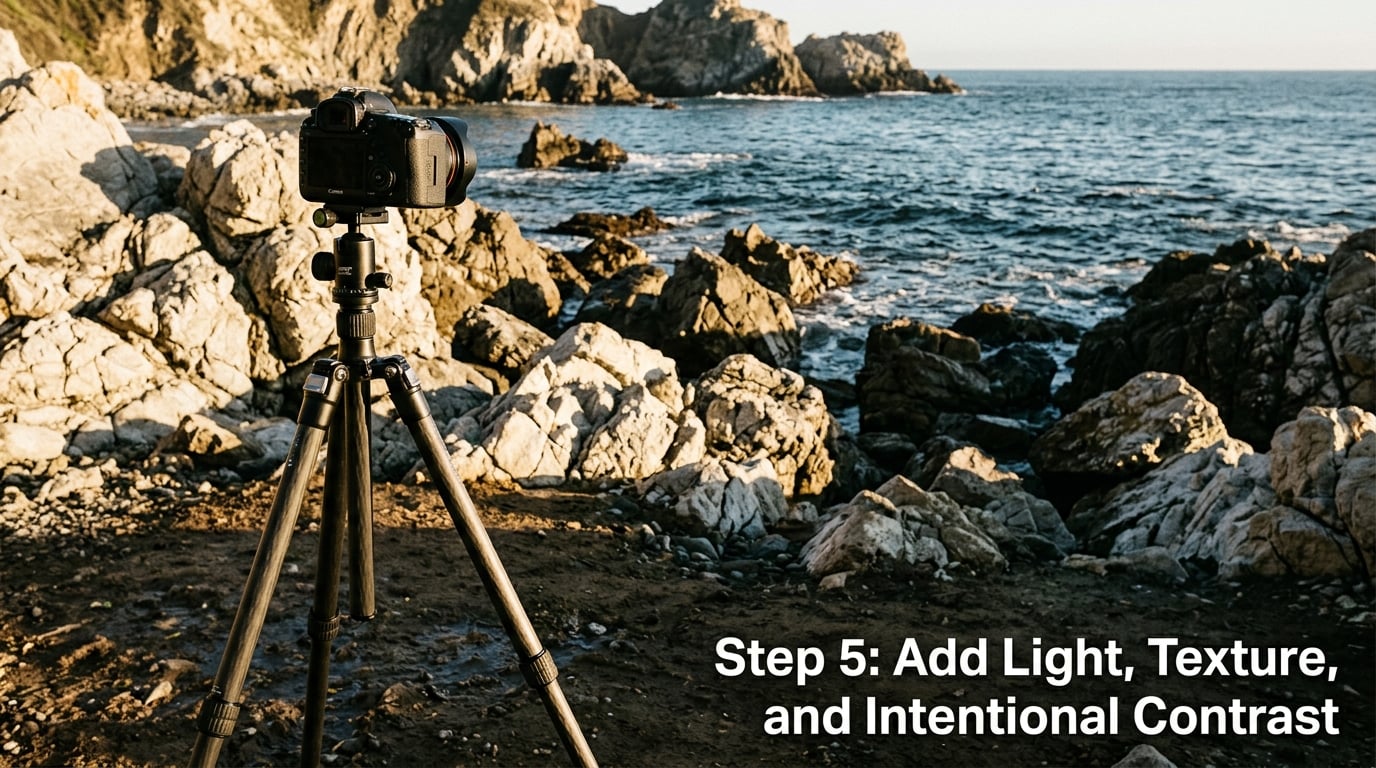 Step 5: Add Light, Texture, and Intentional Contrast
