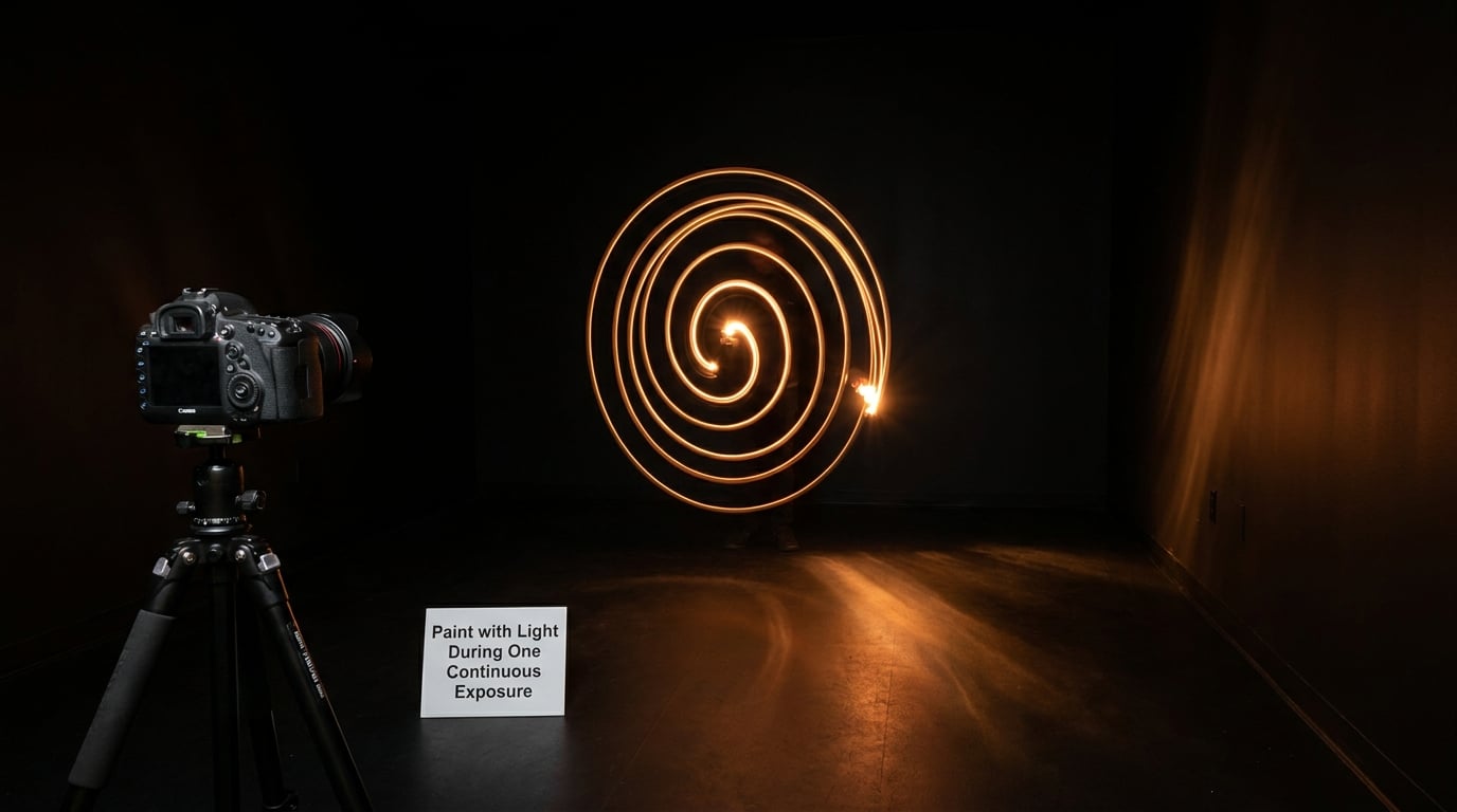 Paint with Light During One Continuous Exposure