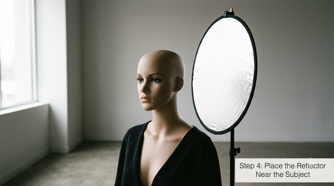 Step 4: Place the Reflector Near the Subject