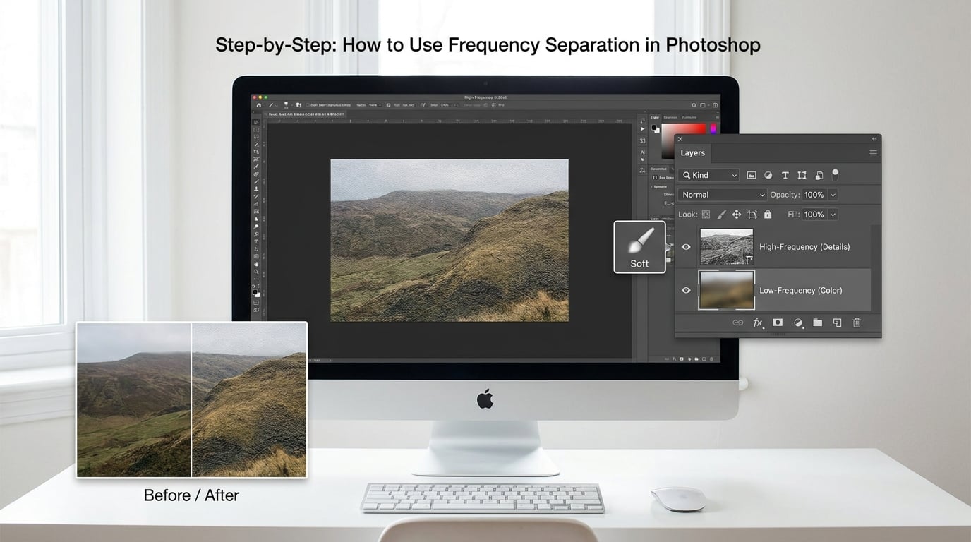 Step-by-Step: How to Use Frequency Separation in Photoshop