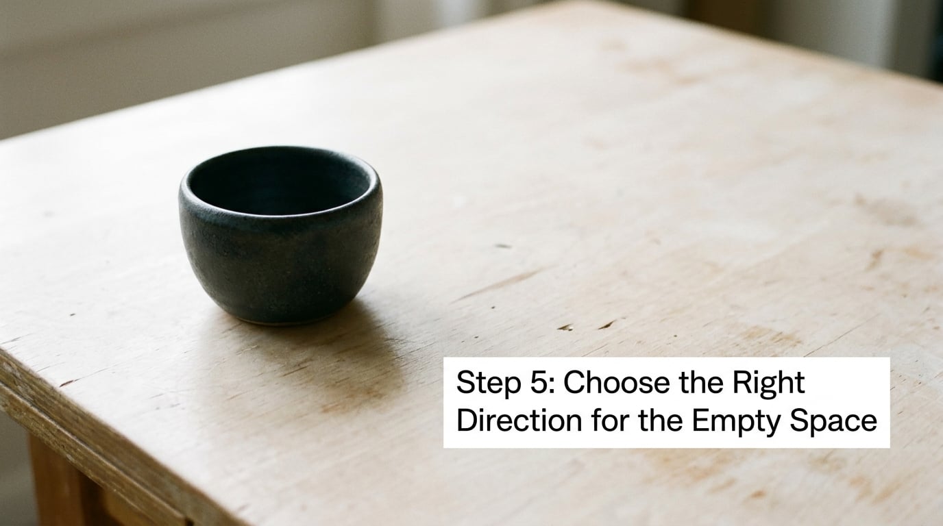 Step 5: Choose the Right Direction for the Empty Space
