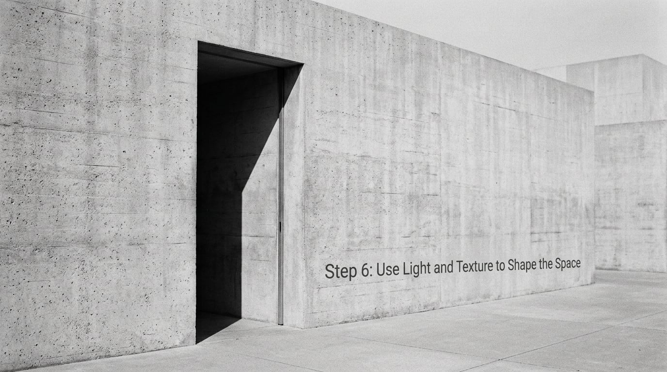 Step 6: Use Light, Texture, and Color to Shape the Space