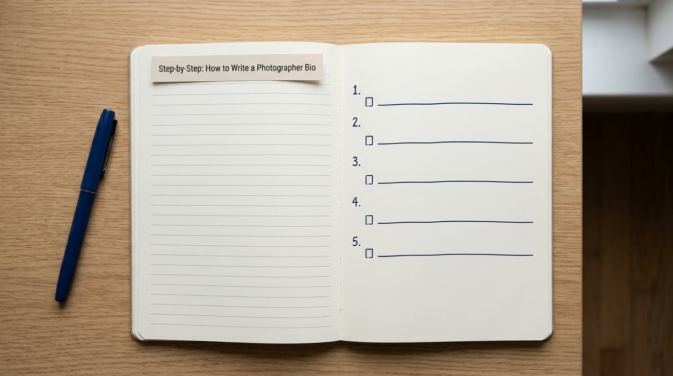 Step-by-Step: How to Write a Photographer Bio