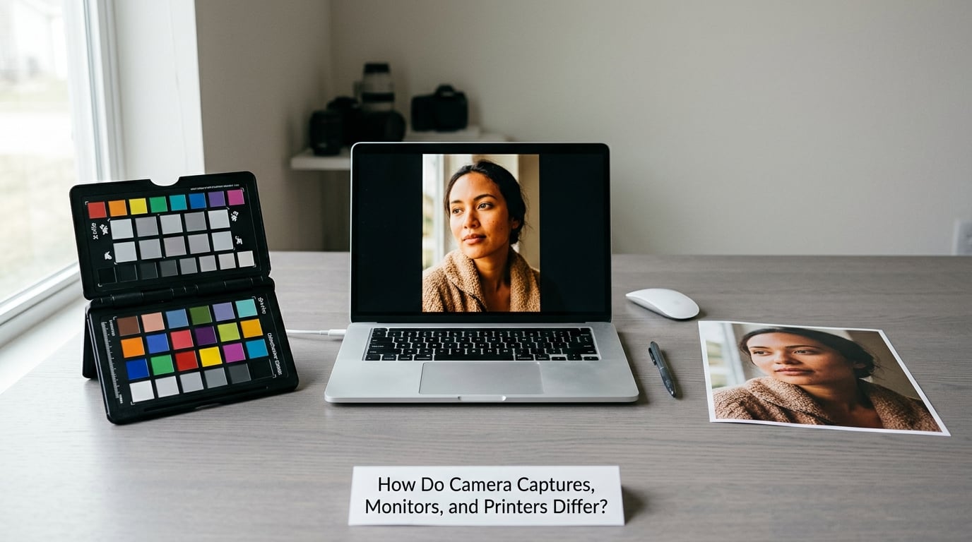 How Do Camera Captures, Monitors, and Printers Differ?