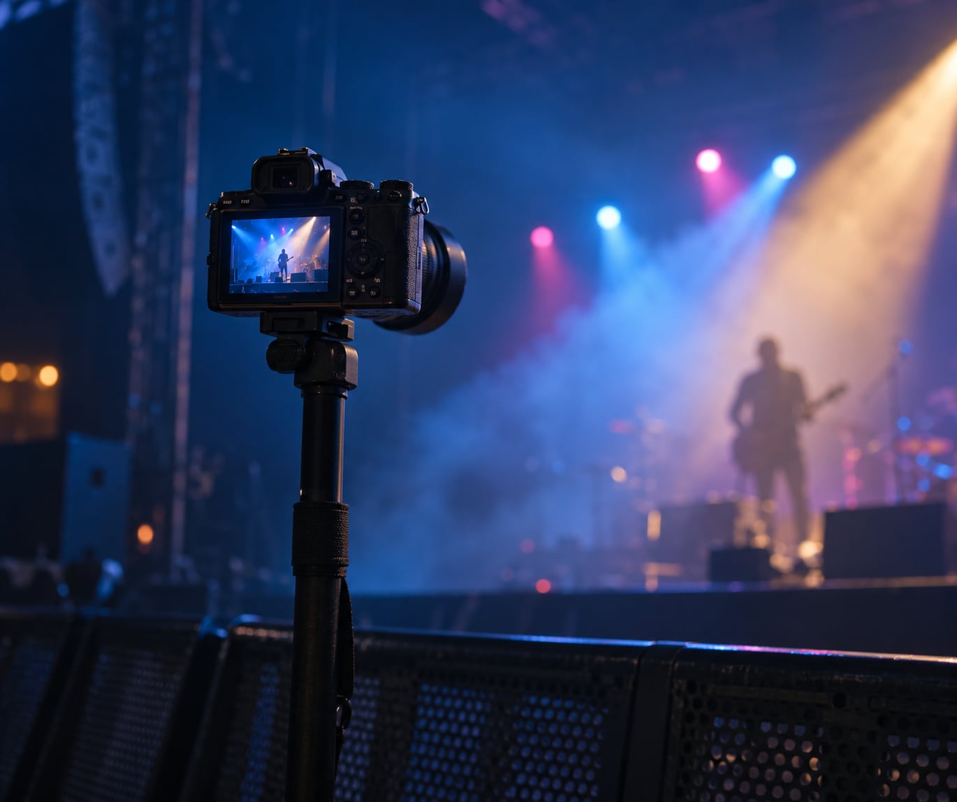 how to photograph concerts in low light