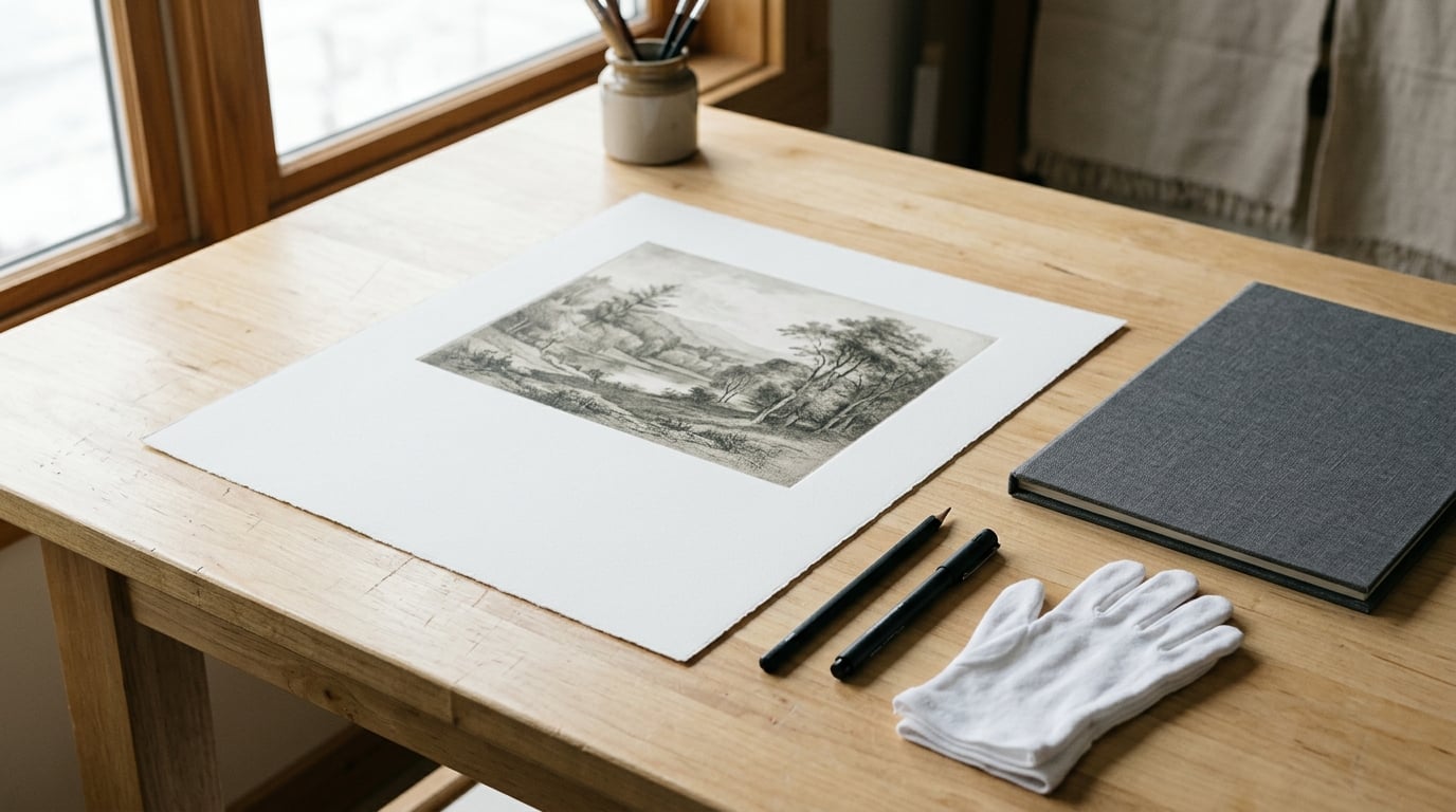 how to sign a fine art print