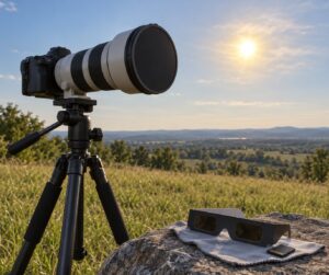 how to photograph a solar eclipse safely