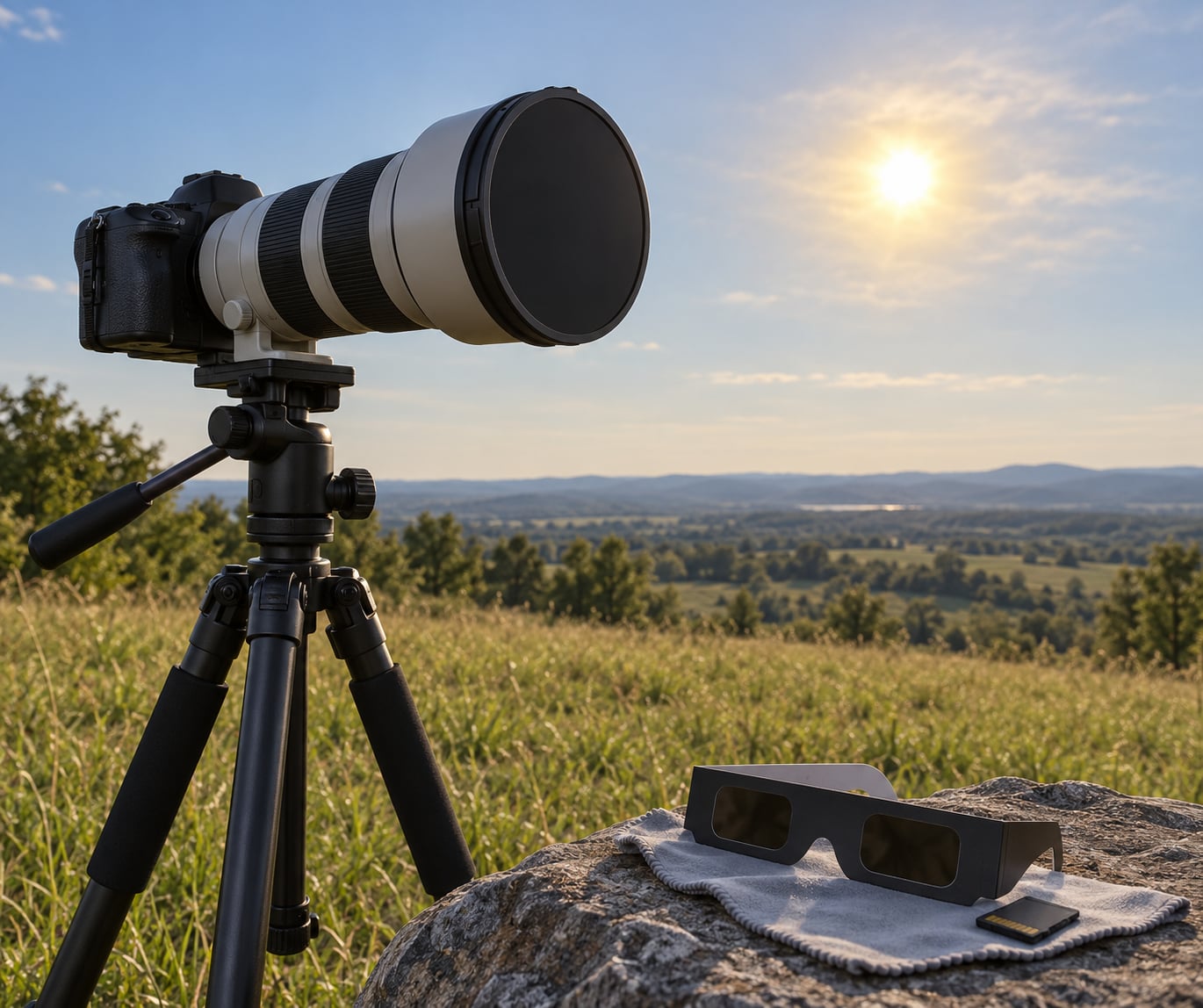 how to photograph a solar eclipse safely