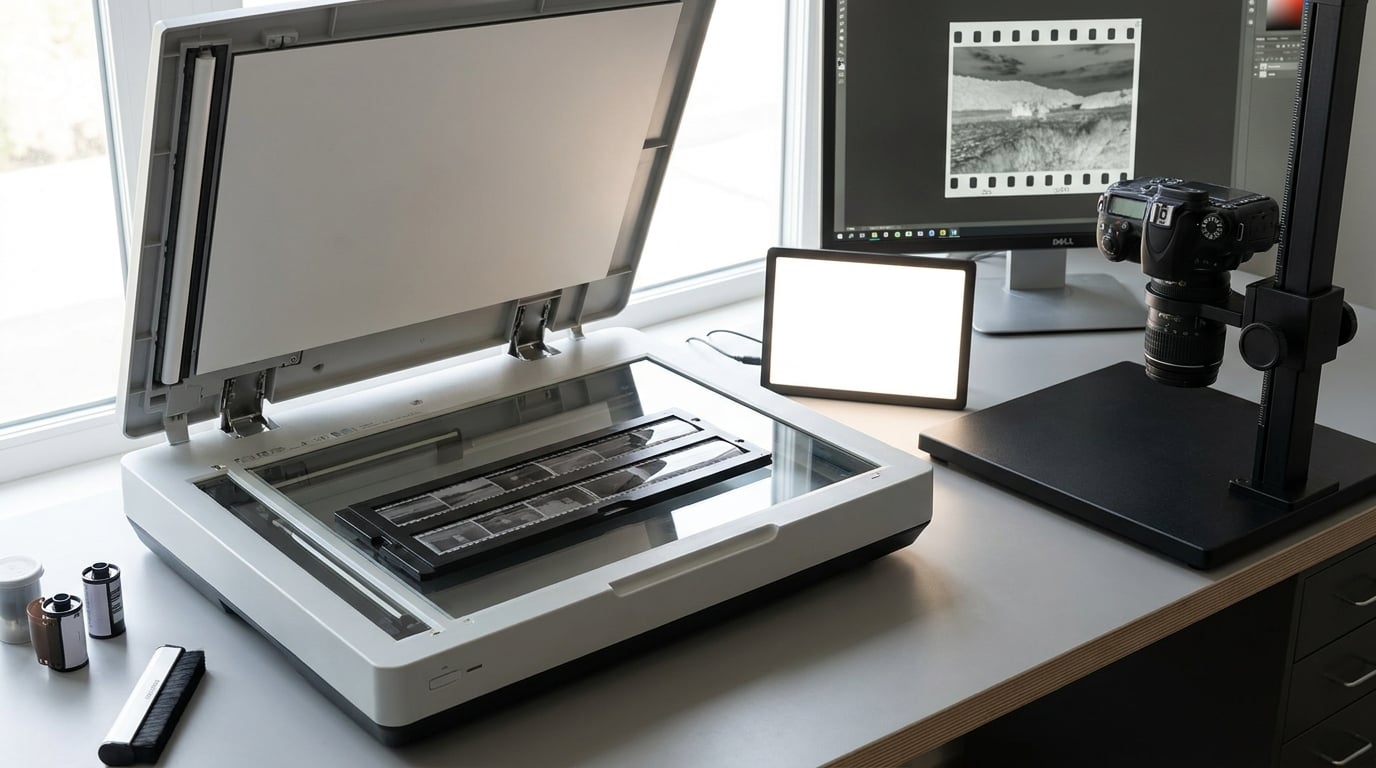how to scan film negatives