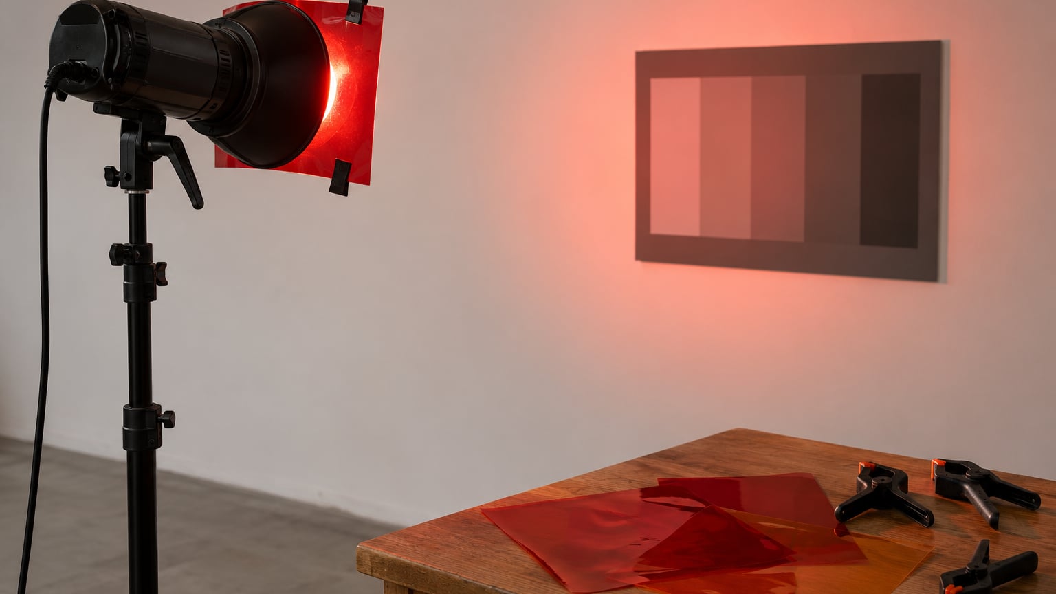 how to use colored gels on flash
