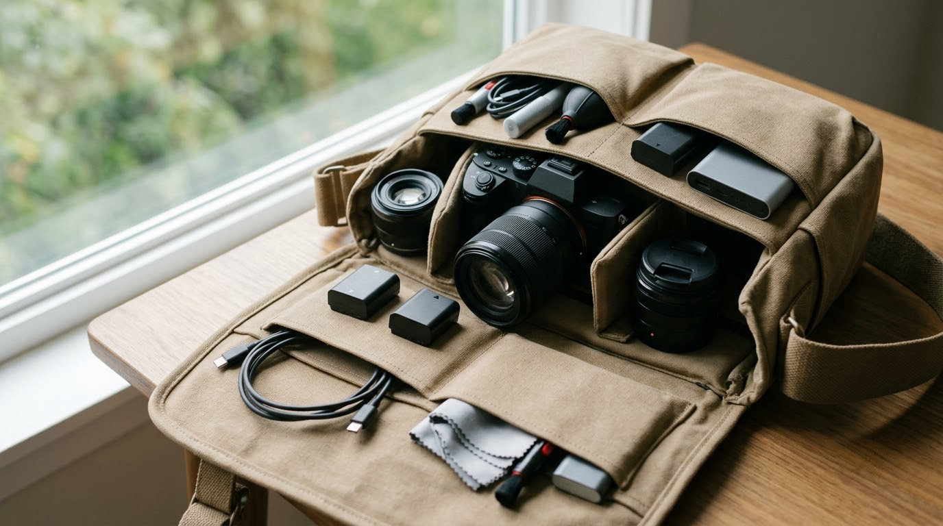 what to pack in a camera bag