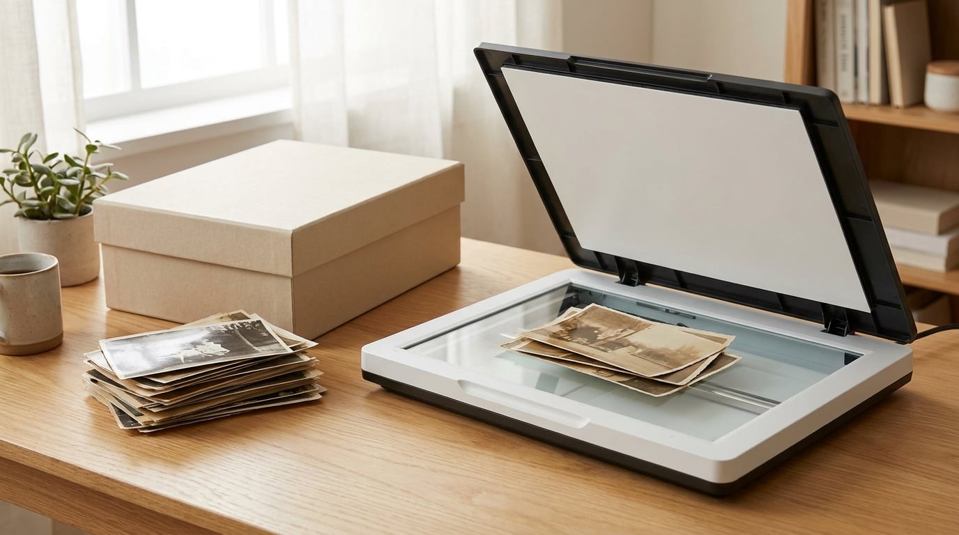 how to scan old photos at home