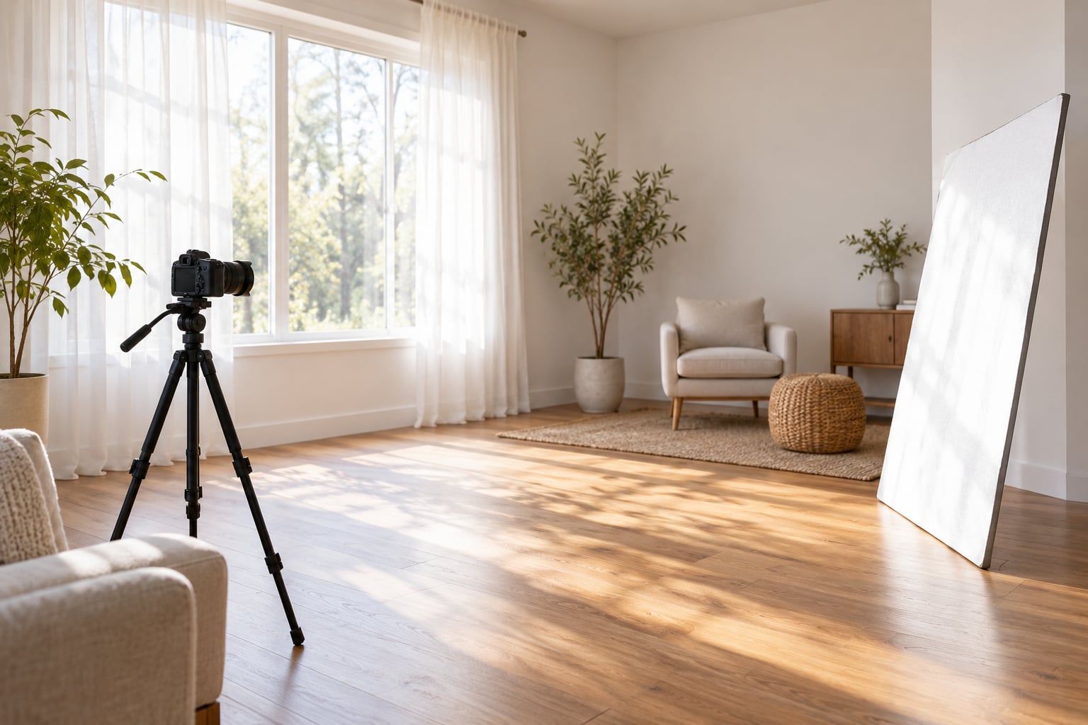 how to photograph interiors with window light