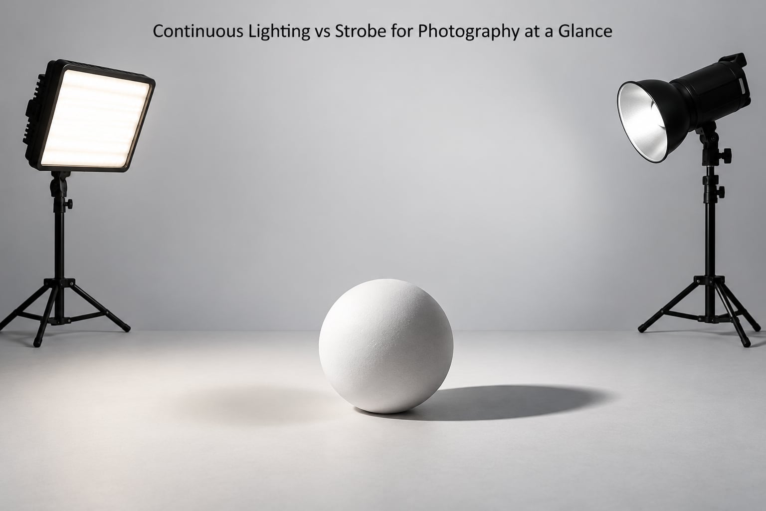 Continuous Lighting vs Strobe for Photography at a Glance
