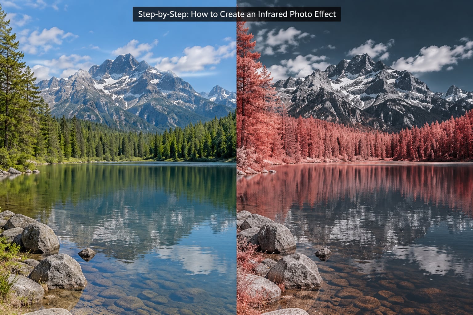 Step-by-Step: How to Create an Infrared Photo Effect