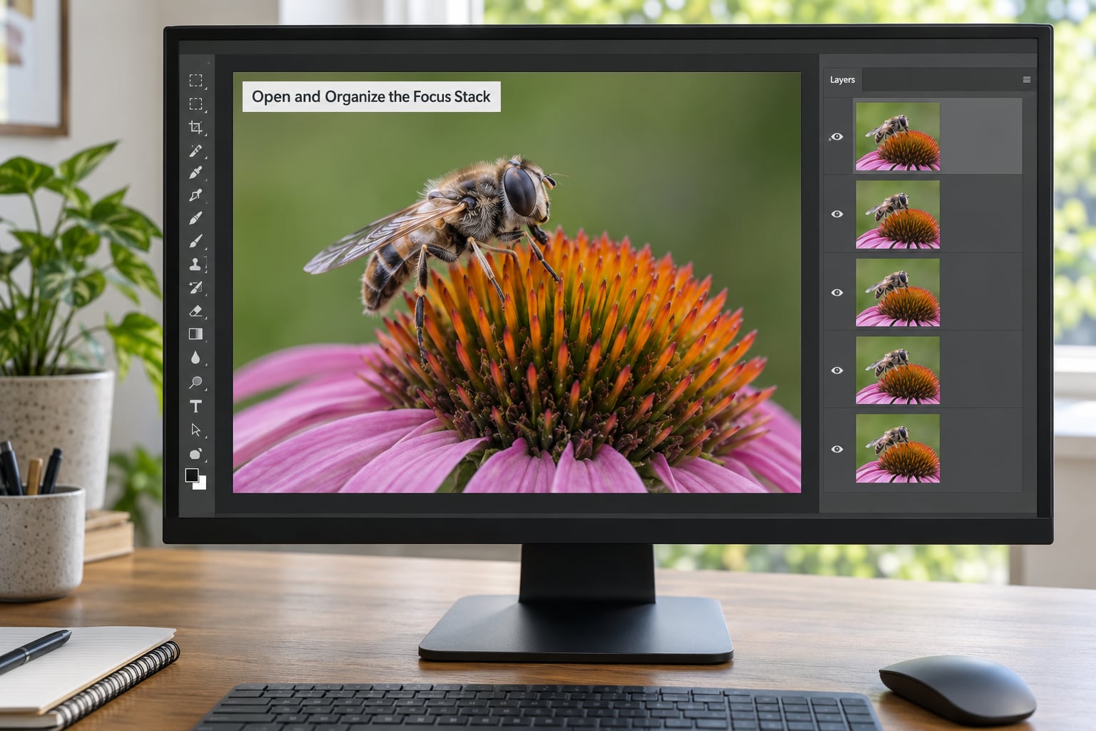 Open and Organize the Focus Stack
