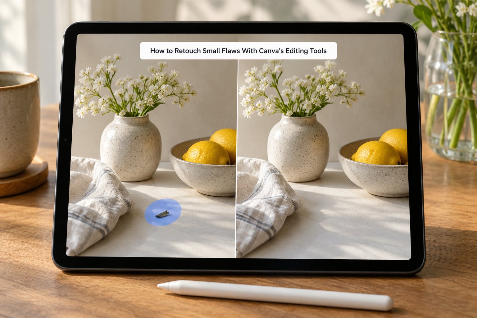 How to Retouch Small Flaws With Canva's Editing Tools