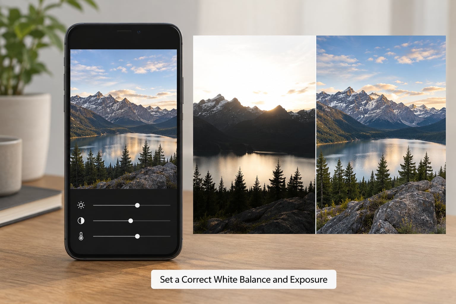 Set a Correct White Balance and Exposure