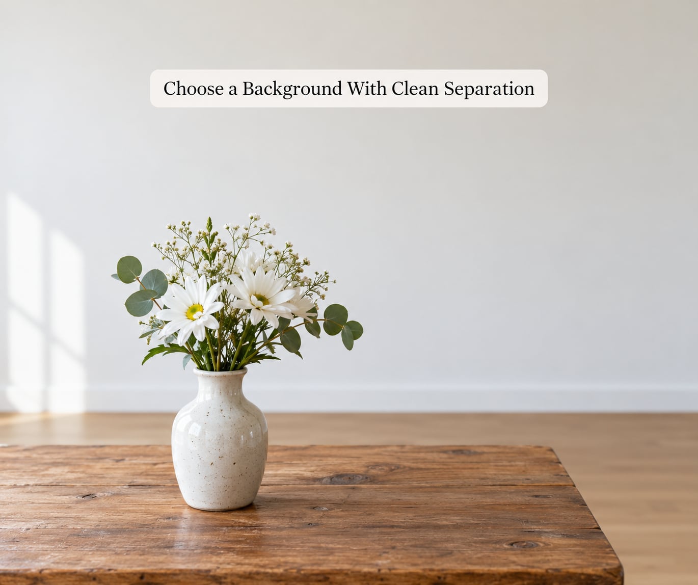 Choose a Background With Clean Separation