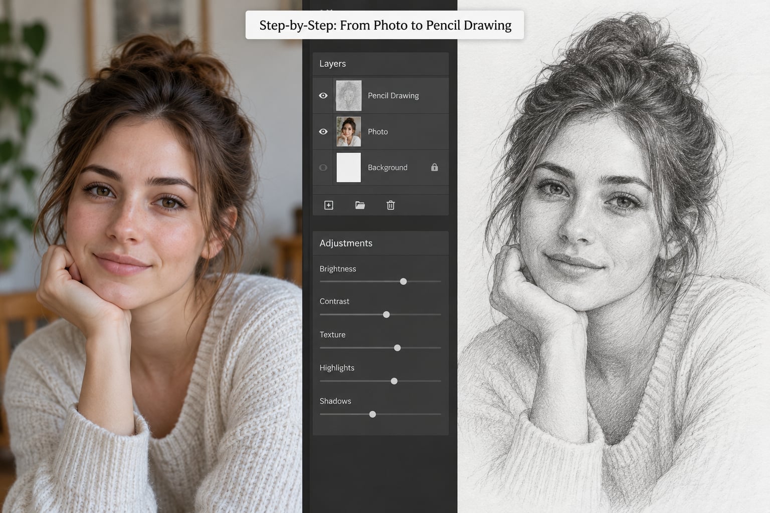 Step-by-Step: From Photo to Pencil Drawing