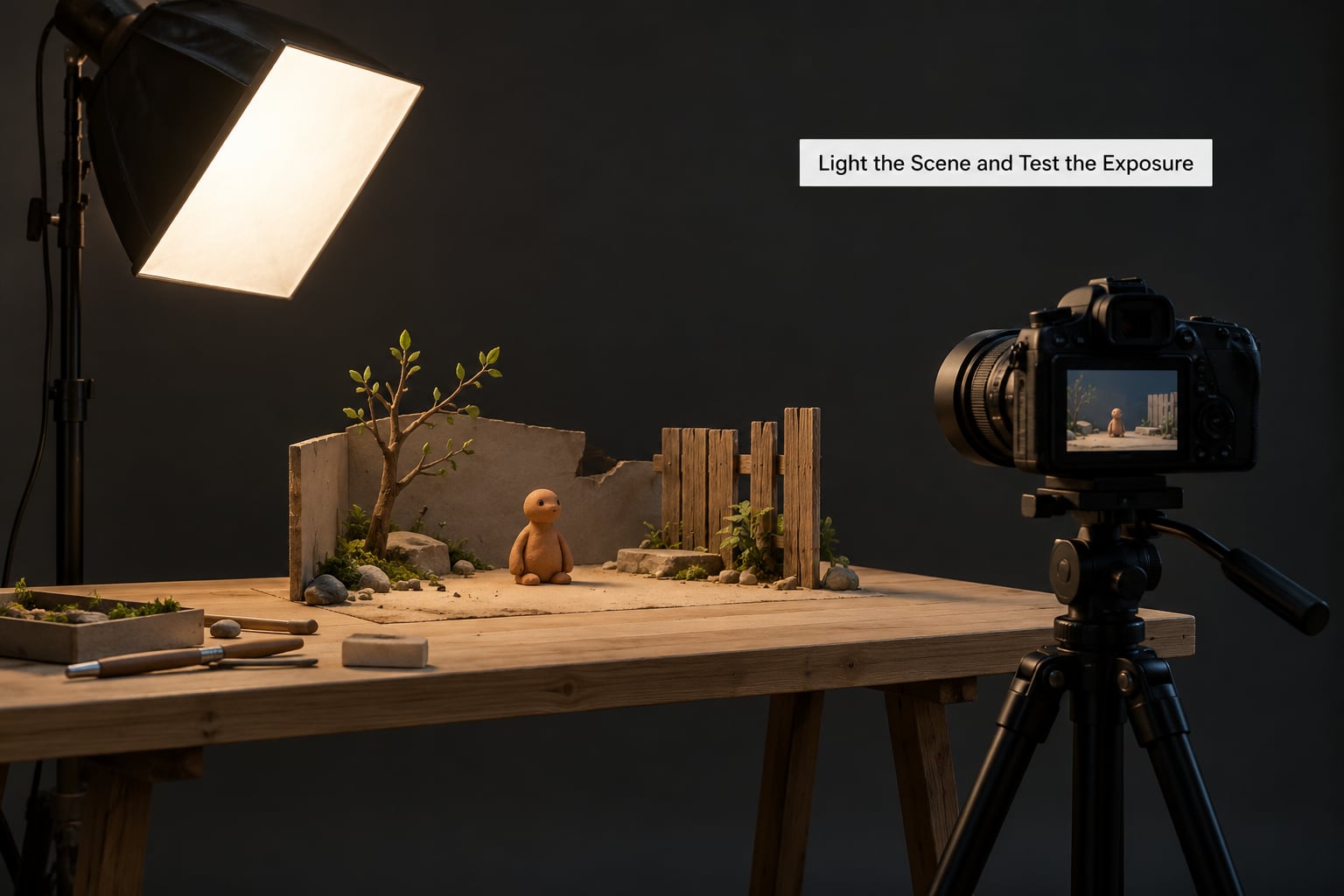 Light the Scene and Test the Exposure