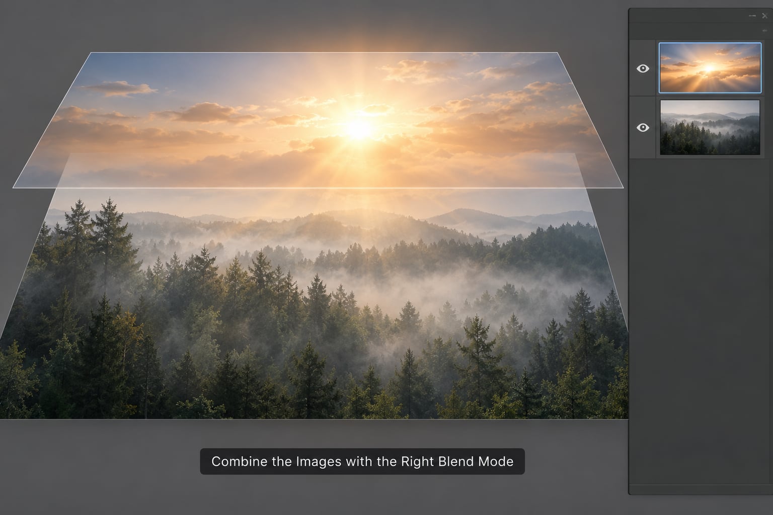 Combine the Images with the Right Blend Mode