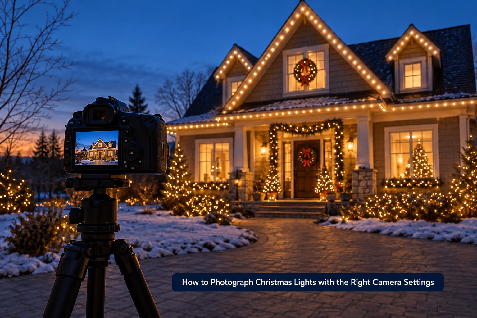 How to Photograph Christmas Lights with the Right Camera Settings