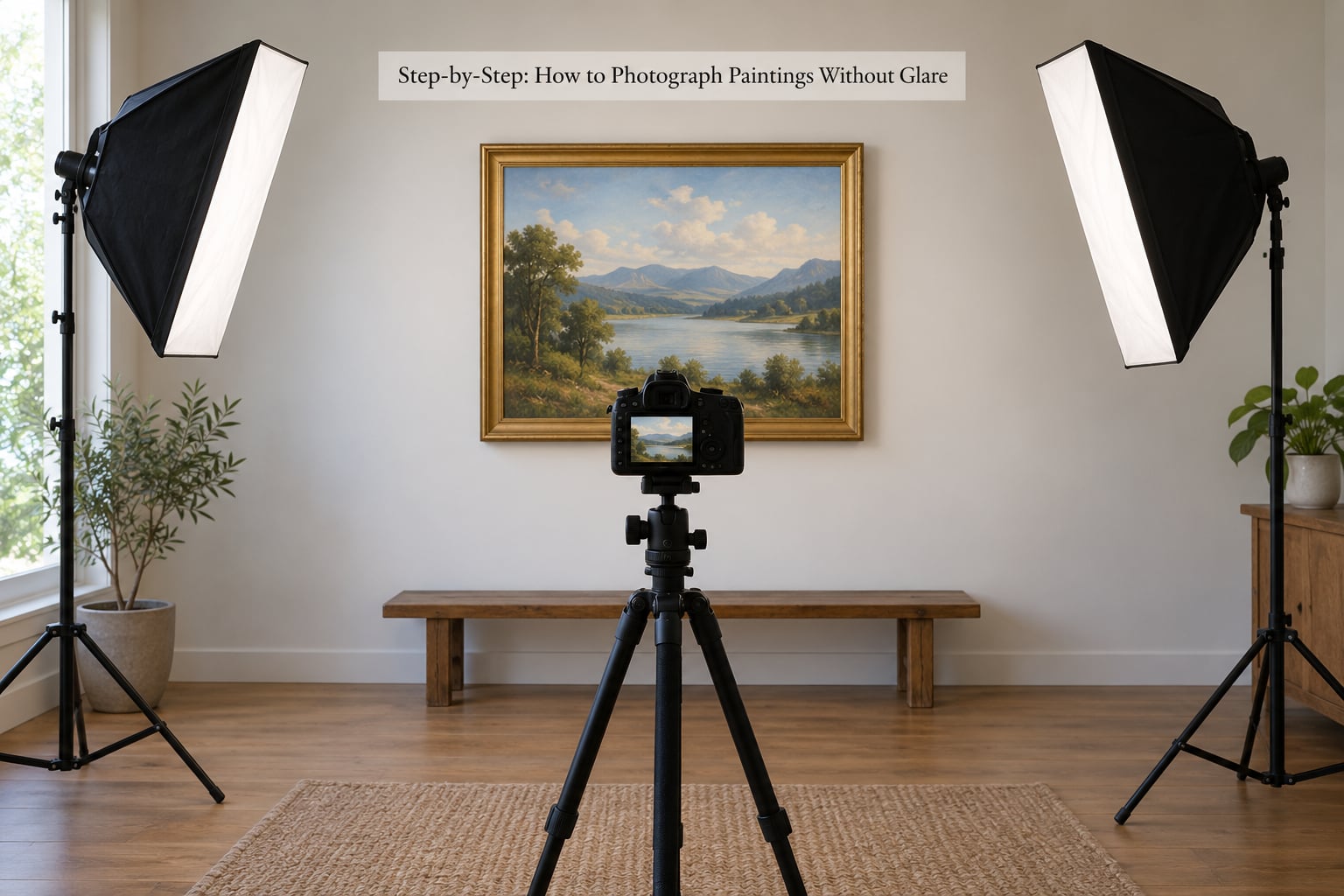 Step-by-Step: How to Photograph Paintings Without Glare