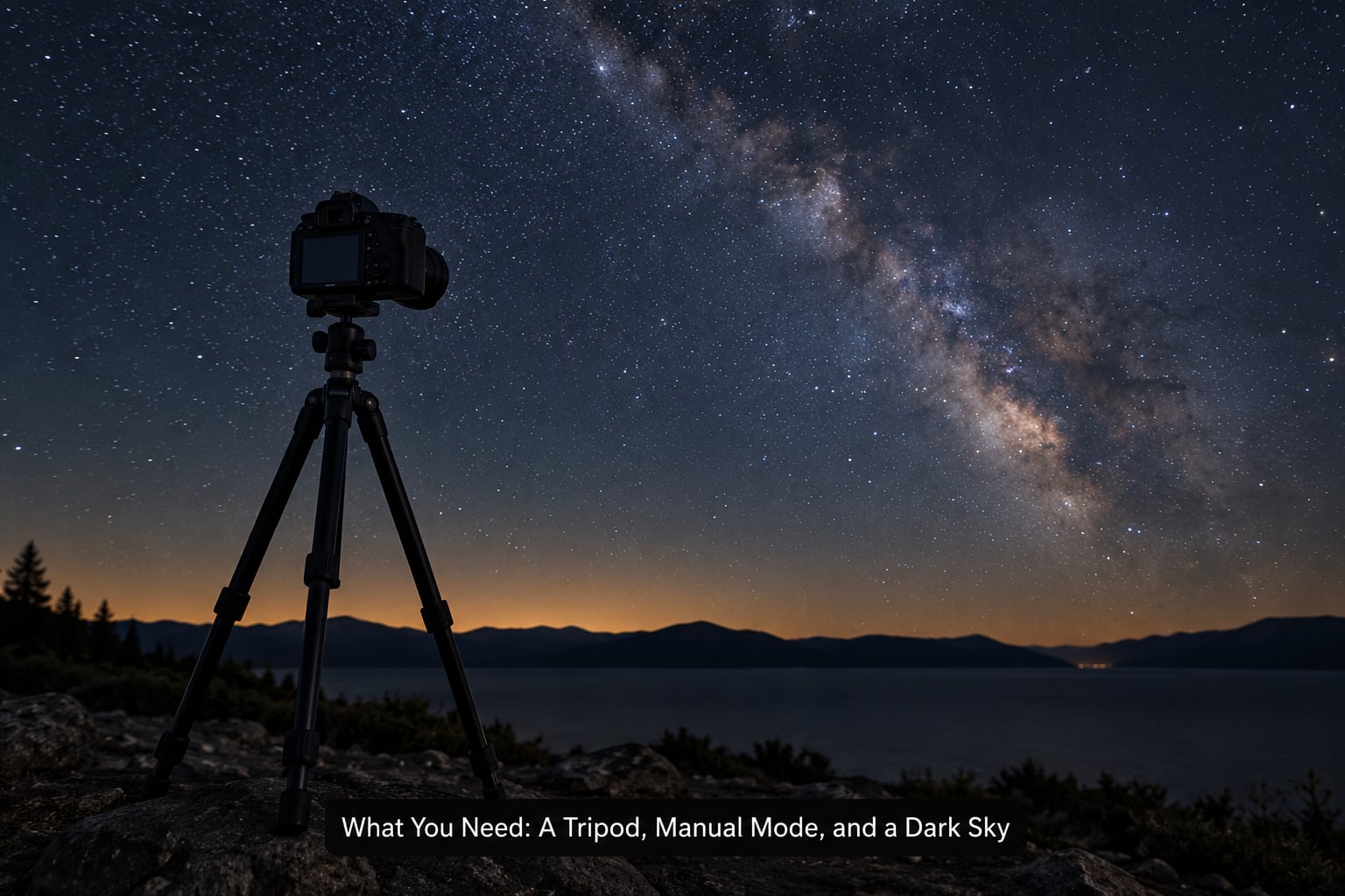 What You Need: A Tripod, Manual Mode, and a Dark Sky