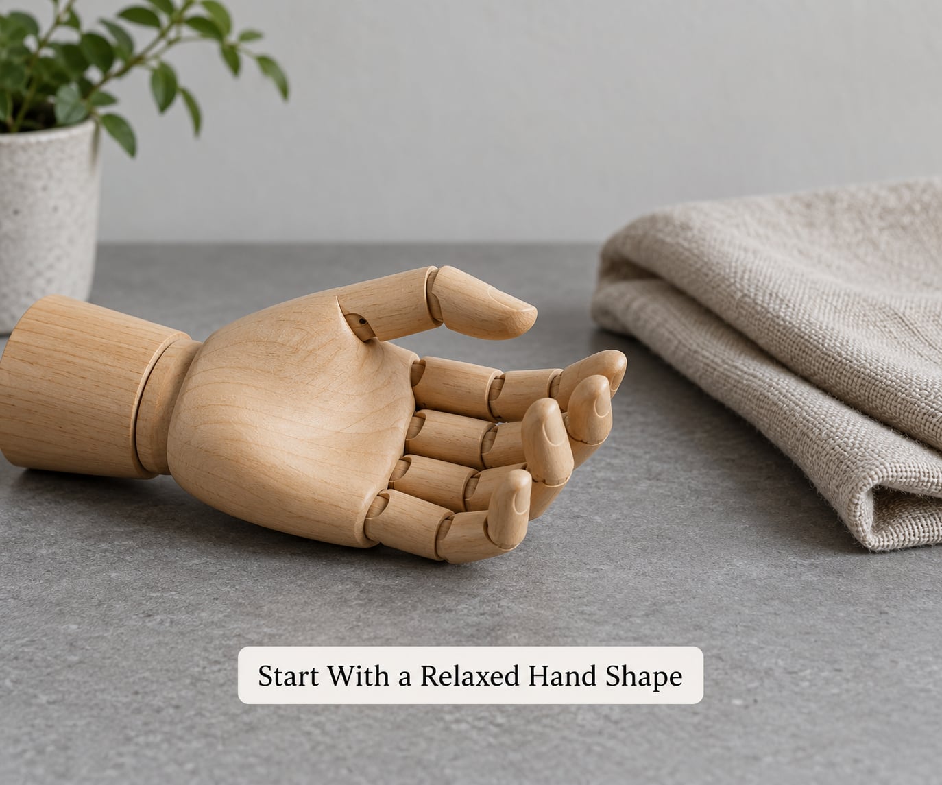 Start With a Relaxed Hand Shape