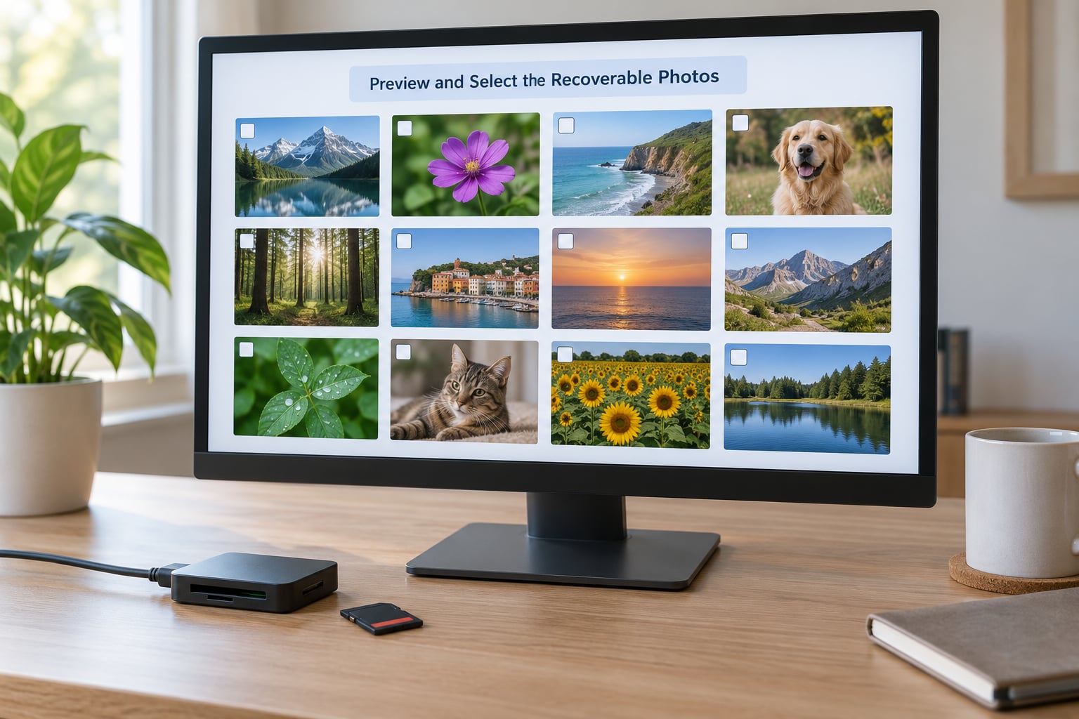 Preview and Select the Recoverable Photos