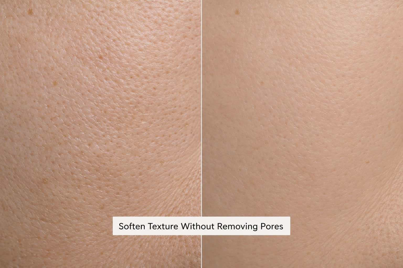 Soften Texture Without Removing Pores