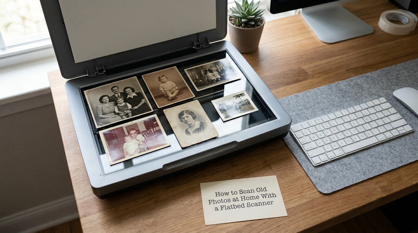 How to Scan Old Photos at Home With a Flatbed Scanner