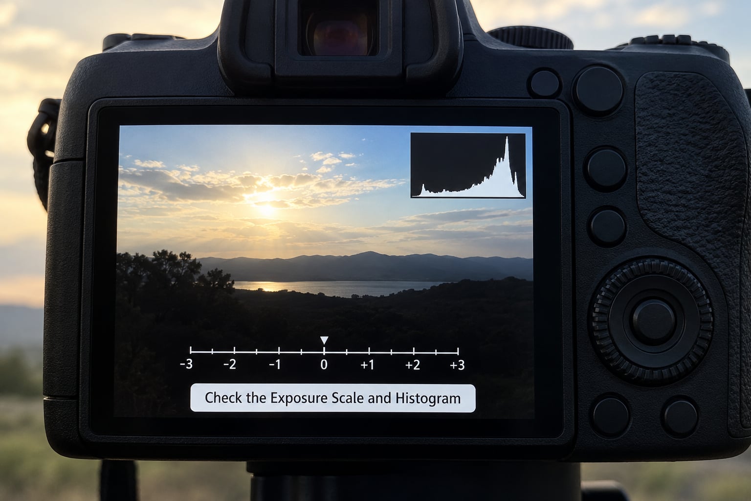 Check the Exposure Scale and Histogram