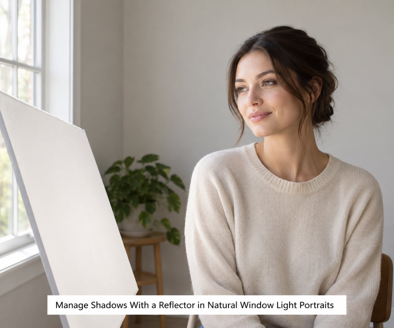 Manage Shadows With a Reflector in Natural Window Light Portraits