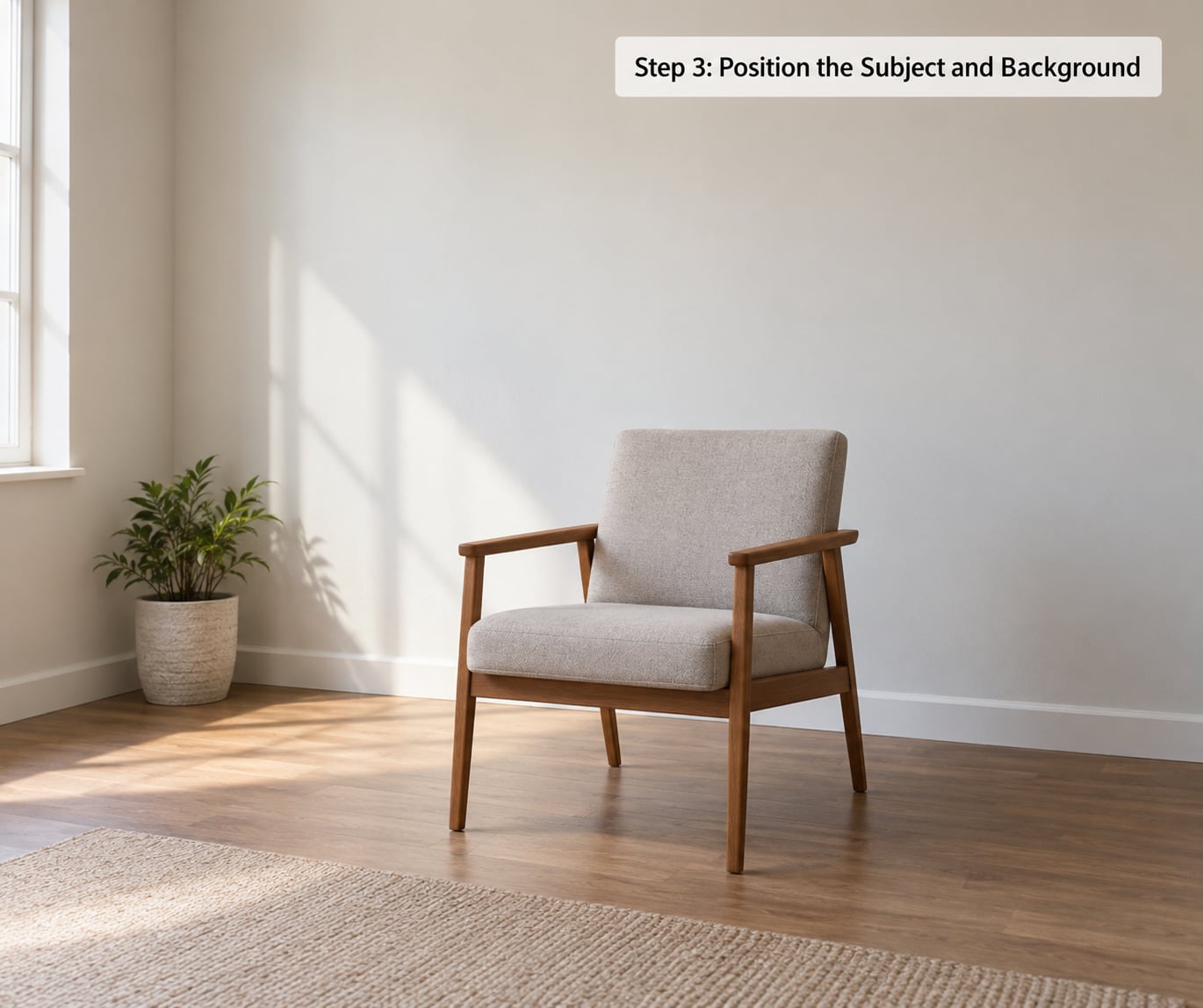 Step 3: Position the Subject and Background